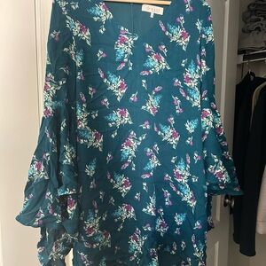 Floral boho dress,